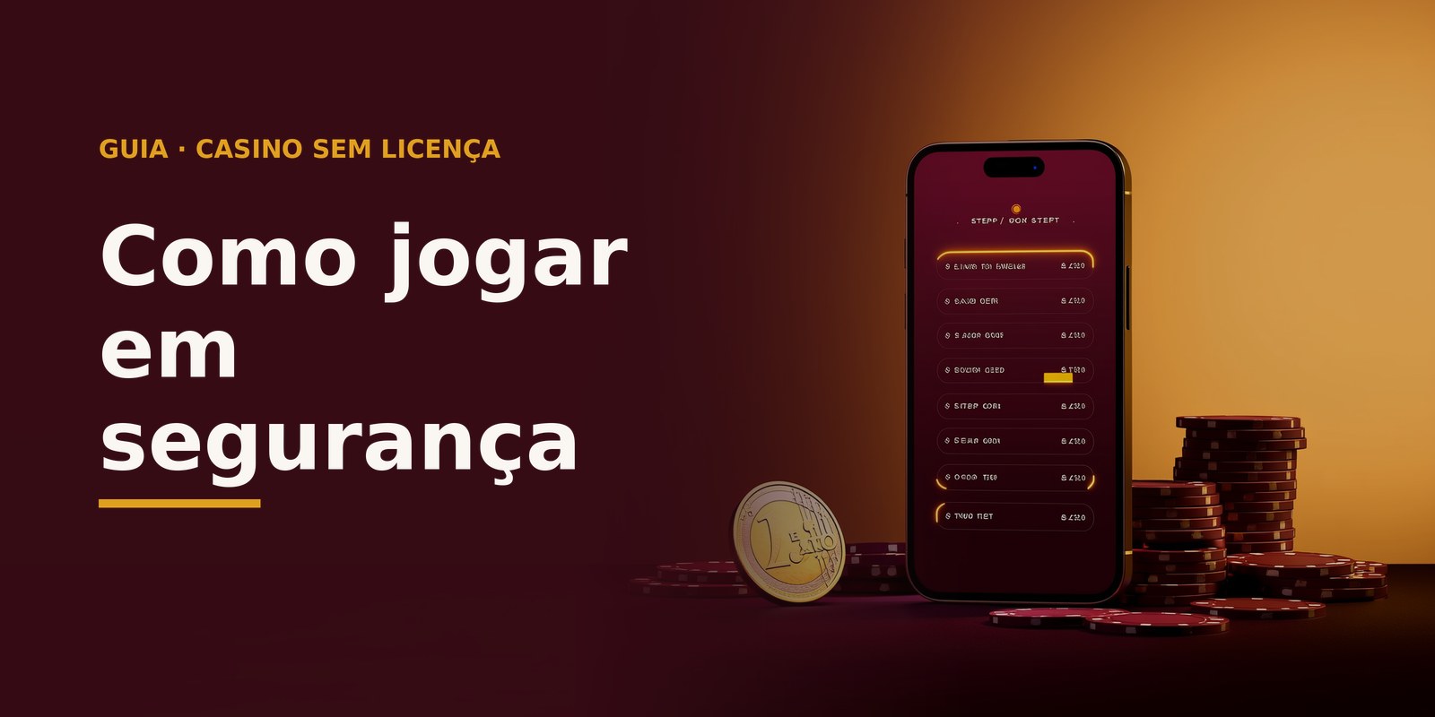 Passo a passo para jogar em segurança
